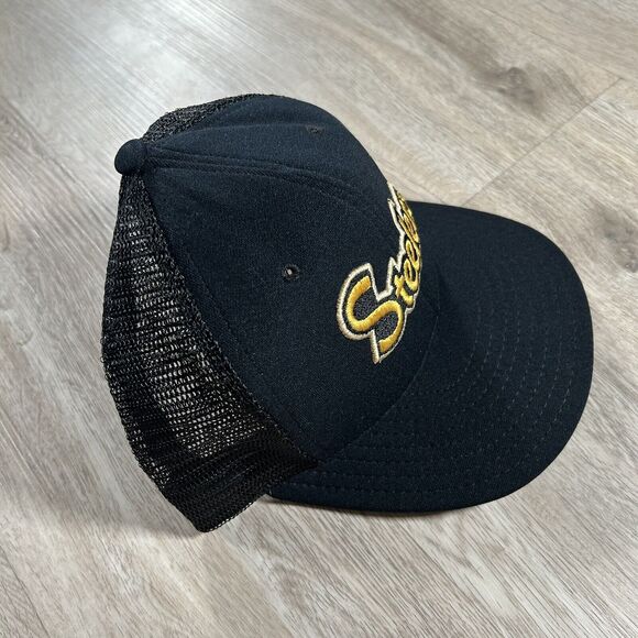 Vintage Pittsburgh Steelers Hat Snapback NFl Football‎ AJD Black Trucker Cap - Picture 7 of 8